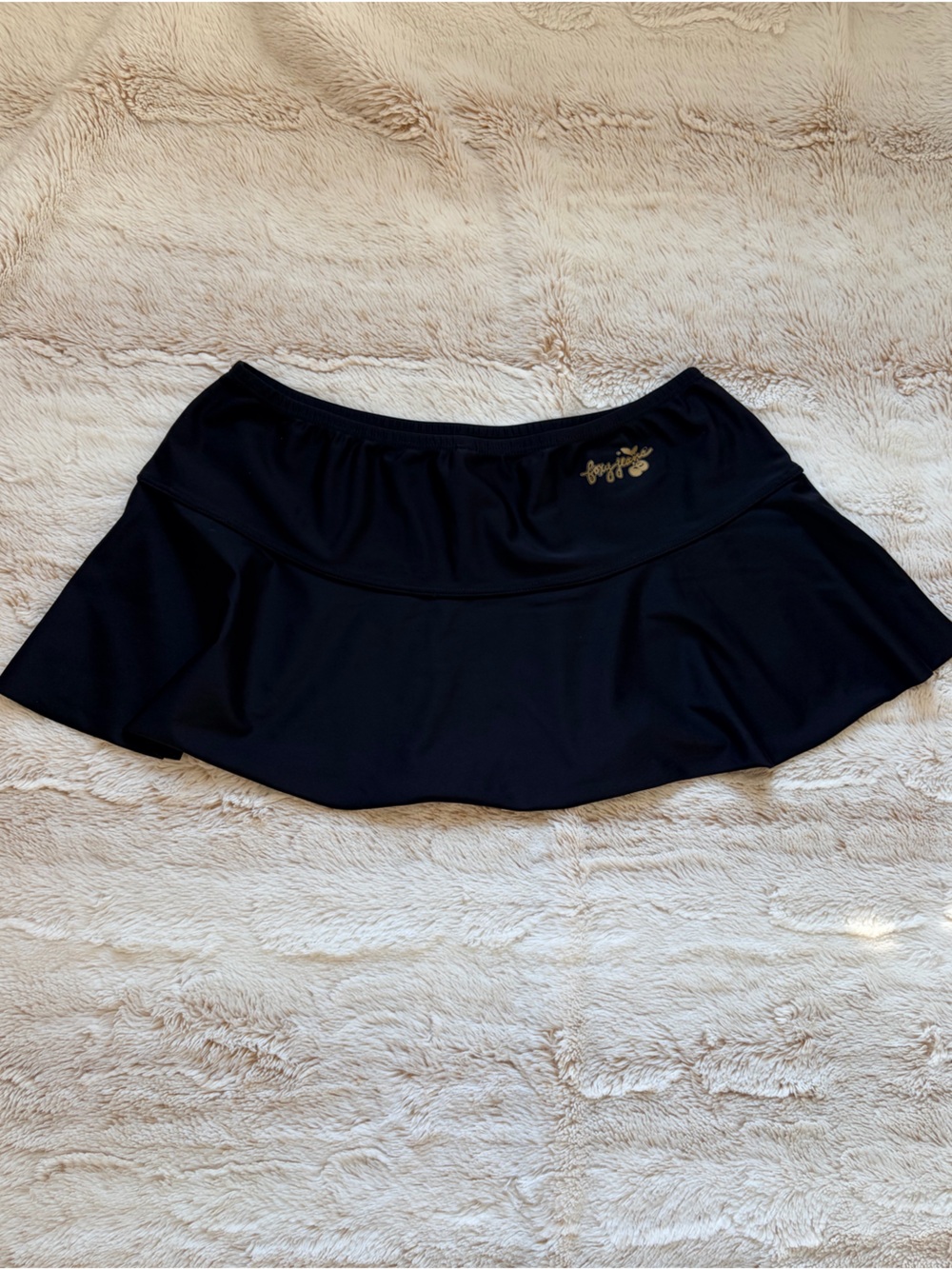 🖤 Y2K Foxy Jeans Micro Mini Swim Skirt | McBling Low Rise Club Festival Baddie
